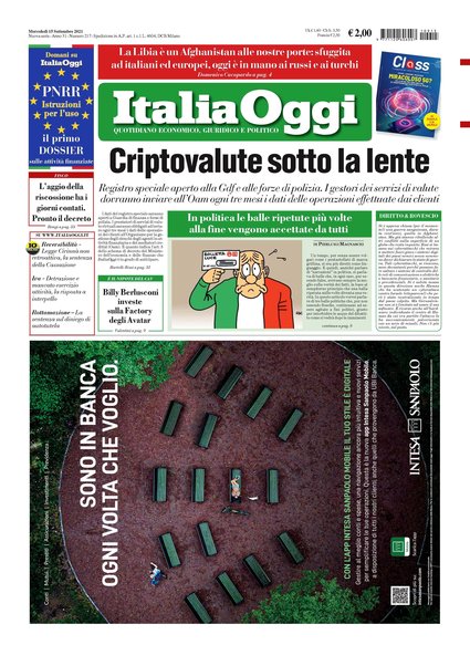 Italia oggi : quotidiano di economia finanza e politica